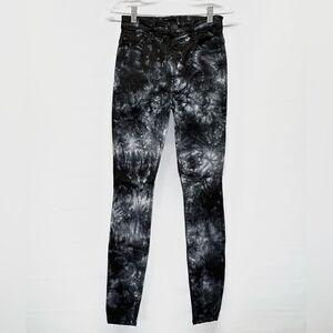 MOTHER Womens The Super Swooner Tie Dye High Rise Jeans in Winding Paths 26